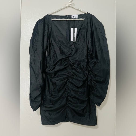 WHO WHAT WEAR COLLECTION Alex Shirred Minidress - L - Picture 7 of 7